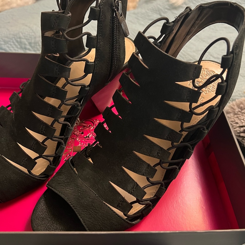 Elegant Black Strappy Women's Sandals